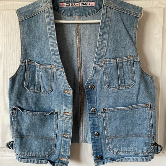 VINTAGE DENIM VEST - Picture 1 of 4